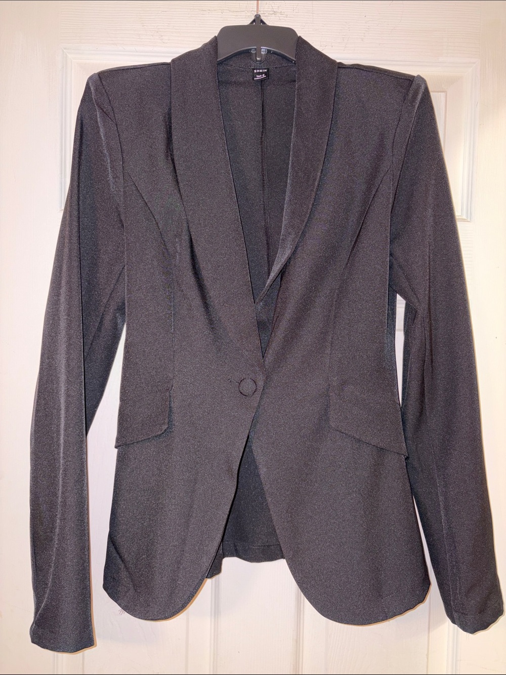 SHEIN Black Shawl Collar Blazer Jacket